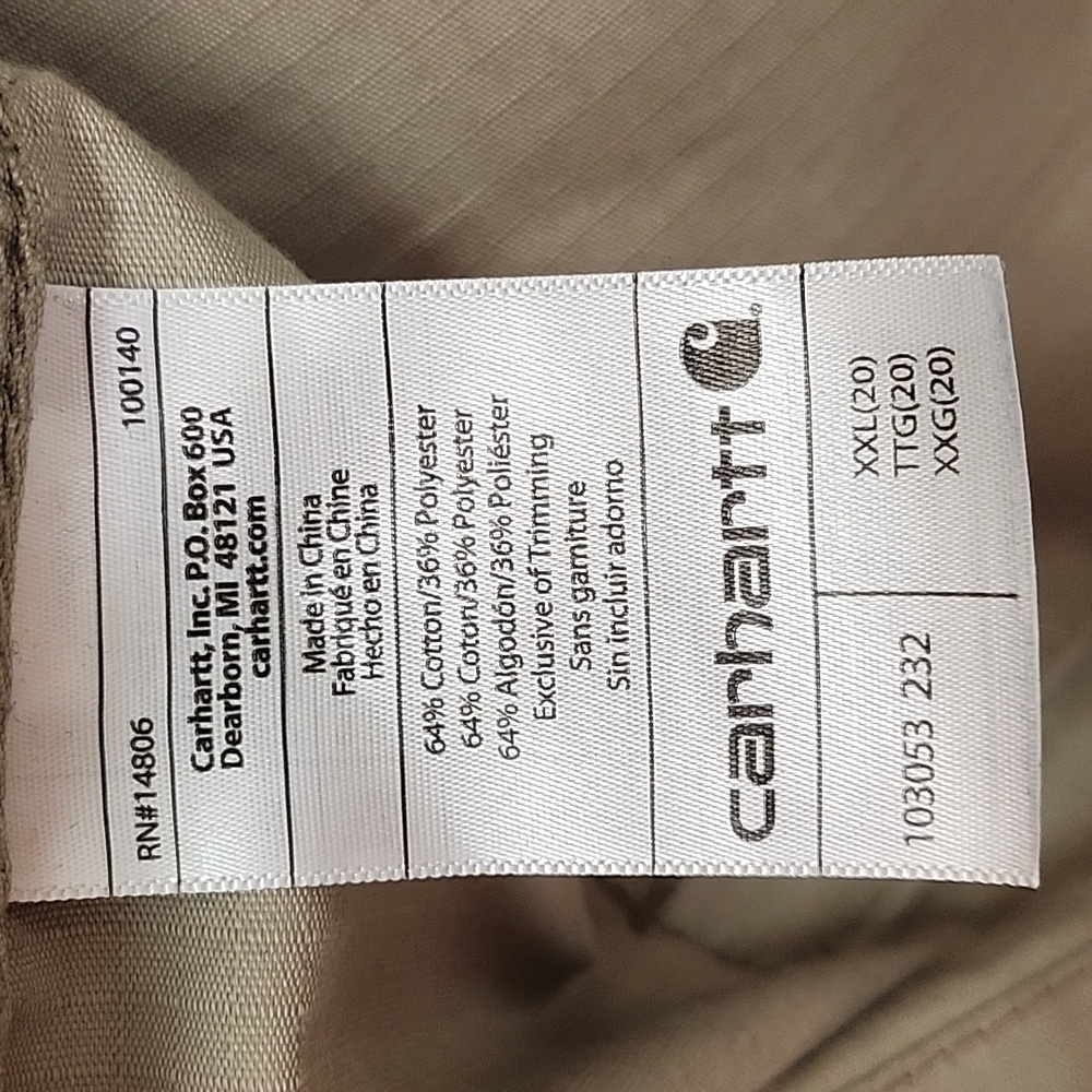 Carhartt Smithville Women's Tan Utility Jacket Size 2X - Picture 16 of 16
